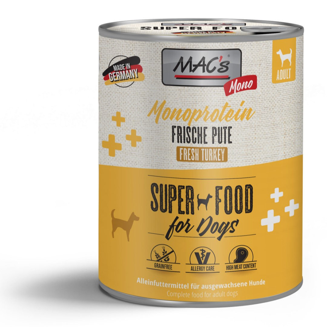 MAC's Dog Mokra Karma Monoproteinowa Z Indykiem 800g Dla Psów Skłonnych Do Alergii