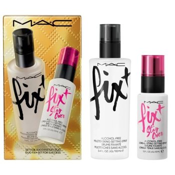 MAC SET For Success Fix+ Duo: Alcohol-Free Multitasking Setting Spray 100ml.+ Alcohol-Free Long Lasting Setting Spray 30ml. - MAC