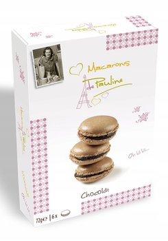 Macarons de Pauline Chocolat 72g 6 tart makaronikowych z nadzieniem migdałowo-czekoladowym - Inna marka