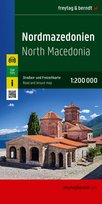 Macedonia Północna. Mapa samochodowo-turystyczna 1:200 000 Opracowanie zbiorowe