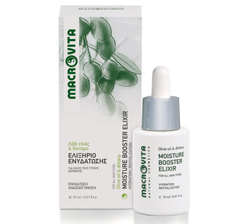MACROVITA MOISTURE BOOSTER ELIXIR nawilżający eliksir do twarzy z lebiodką kreteńską (dittany) 15ml - Macrovita