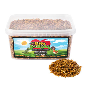 Mącznik młynarek Suszone larwy robaki karma dla ptaków dla kur 900g 5l - Inna marka