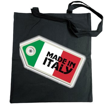 Made In Italy Torba Zakupowa Modna Nadruk - Inna marka