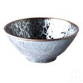 Made in Japan Black Pearl czarno - srebrna miska na zupę Ramen , Pho 16 cm 500 ml.  MIJ - Made in Japan