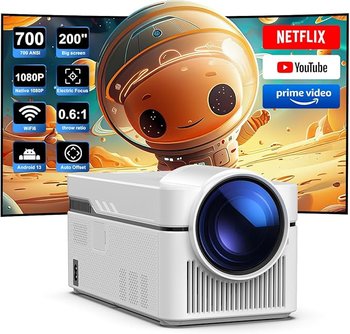 Magcubic 5G WiFi 6 BT 5.0 Smart Projector z oficjalnymi aplikacjami TV - Magcubic
