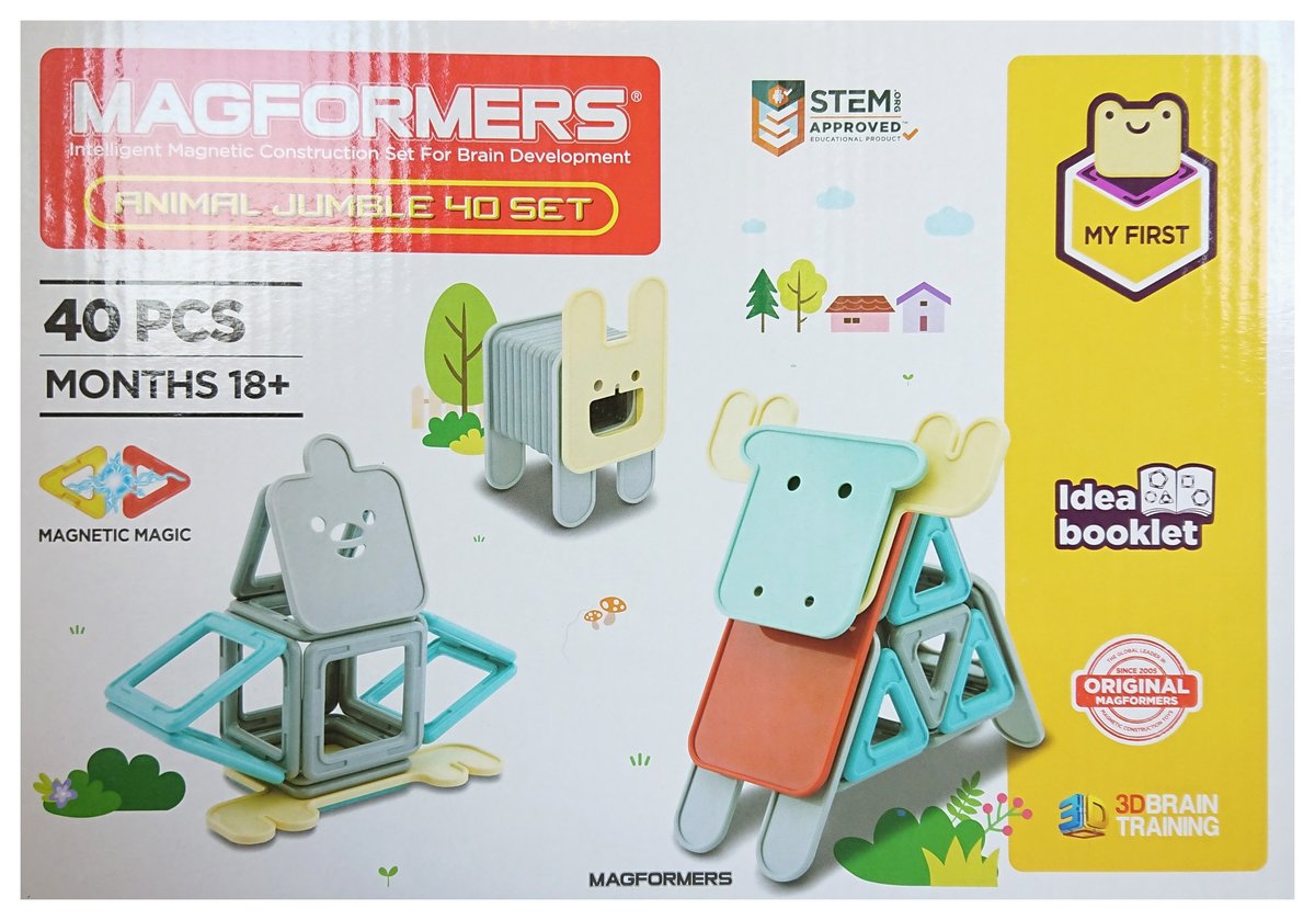 Magformers, klocki magnetyczne Magformers Mój pierwszy zestaw Zwierzęta