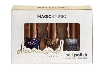 MAGIC STUDIO Zestaw 3 brokatowych lakierów - Magic Studio