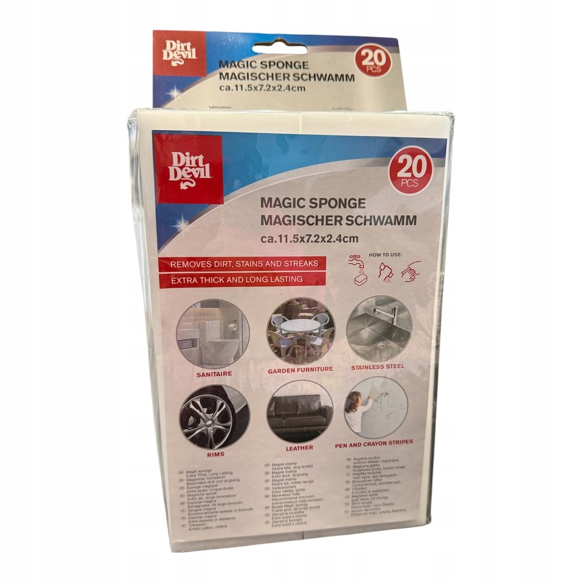 Magiczna gąbka do czyszczenia 20 szt. DIRT DEVIL