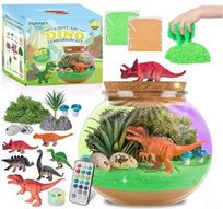 Magiczna Kula Terrarium Świecąca LED Z Dinozaurem Eksperymenty