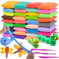 Magiczna Piankolina Masa Plastelina Plastyczna Modelina Zestaw 36 Kolorów