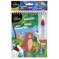 Magiczna Wielorazowa Kolorowanka Wodna I Kidea (Zwierzęta)