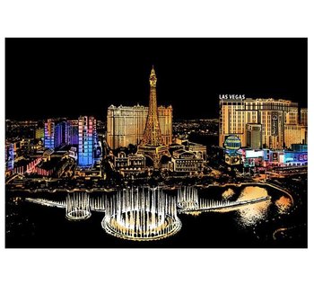 Magiczna Zdrapka Światła Las Vegas 40x28 cm - Moments