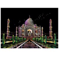 Magiczna Zdrapka Tadż Mahal Mauzoleum Indie 40x28 cm