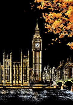 Magiczna Zdrapka Wieża Big Ben Londyn 40x28 cm - Moments