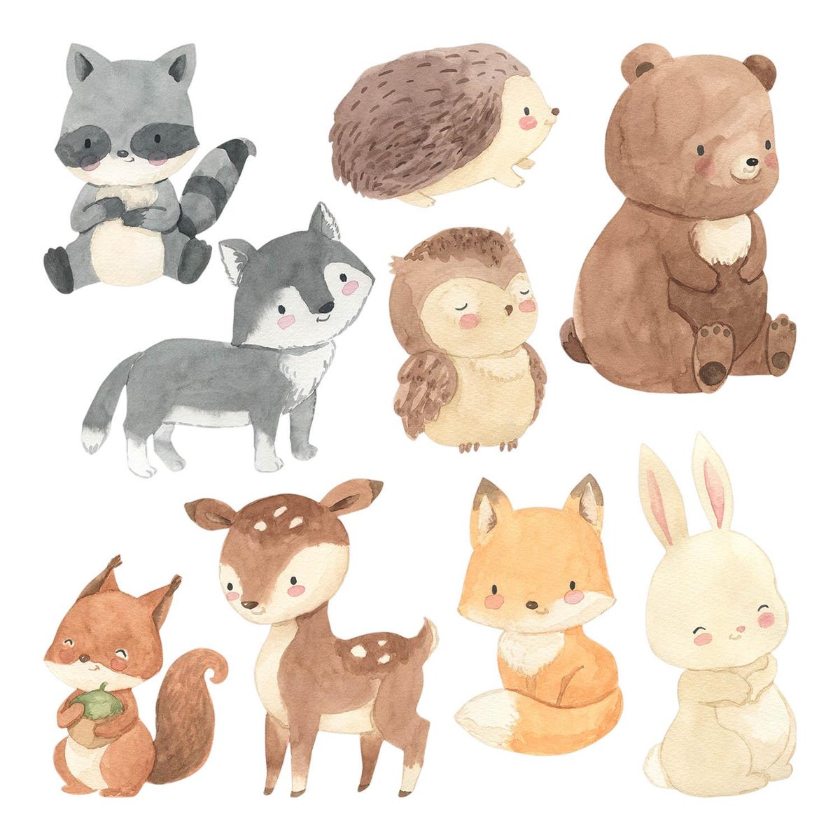 magiczne-naklejki-cienne-pastelowe-le-ne-zwierz-ta-urocze-ilustracje