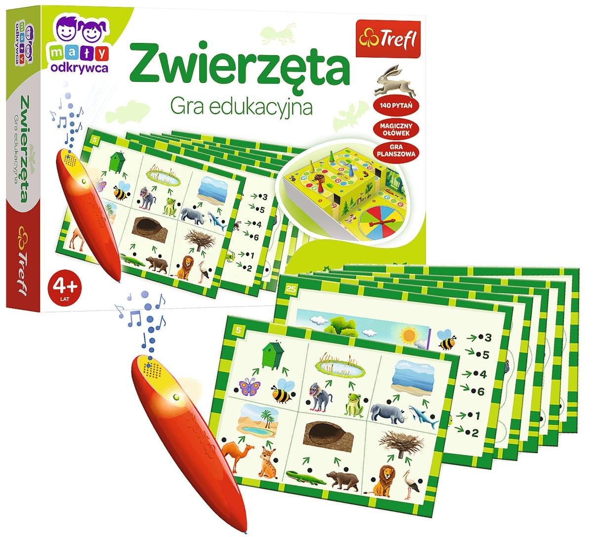 Magiczny ołówek: Zwierzęta, 02111, gra edukacyjna,Trefl-Zdjęcie-0