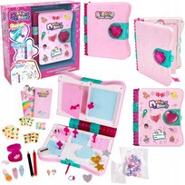 Magiczny Pamiętnik Magic Diary z Kluczykami Zestaw Kreatywny Biżuteria Naklejki 3+ Trifox