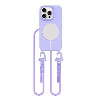 MAGNECKLACE MAGSAFE ETUI OBUDOWA +SMYCZ NA SZYJĘ CROSSBODY POKROWIEC CASE DO IPHONE 15 PRO - LAVENDER TECH-PROTECT