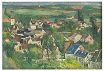 Magnes Auvers, widok panoramiczny Paul Cezanne