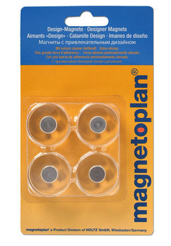 Magnesy akrylowe Design 30 mm 4szt - MAGNETOPLAN