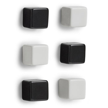 Magnesy do notatek, Cubes, 6 sztuk - Zeller