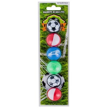 Magnesy, football, 6 sztuk - Starpak