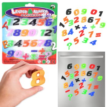 Magnesy matematyczne cyferki na lodówkę dla dzieci - 27x MAGNESÓW - Heckermann