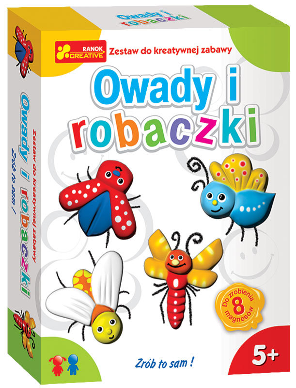 Magnesy na lodówkę - zrób to sam, Owady i robaczki, zestaw kreatywny