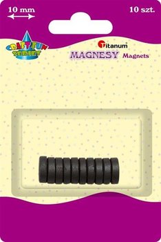 Magnesy okrągłe, średnica 10 mm, 10szt, CRAFT-FUN - 5mm - Titanum
