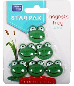 Magnesy, żabka, 6 sztuk