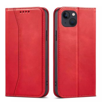 Magnet Fancy Case etui do iPhone 13 pokrowiec portfel na karty kartę podstawka czerwony - 4kom