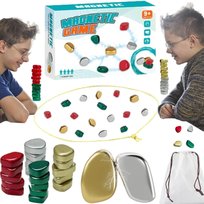 Magnetyczna gra edukacyjna - kolorowe kamienie magnetyczne gra planszowa, Magnetic