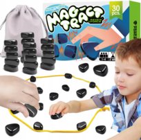 MAGNETYCZNA gra planszowa strategiczna MAGNETYCZNE KAMIENIE SZACHY 30 sztuk