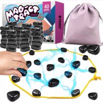 MAGNETYCZNA gra planszowa strategiczna MAGNETYCZNE KAMIENIE SZACHY 40 sztuk