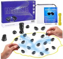 MAGNETYCZNA GRA W SZACHY KAMIENIE MAGNETYCZNE GRA EDUKACYJNE ZEST 20 KULEK, gra planszowa
