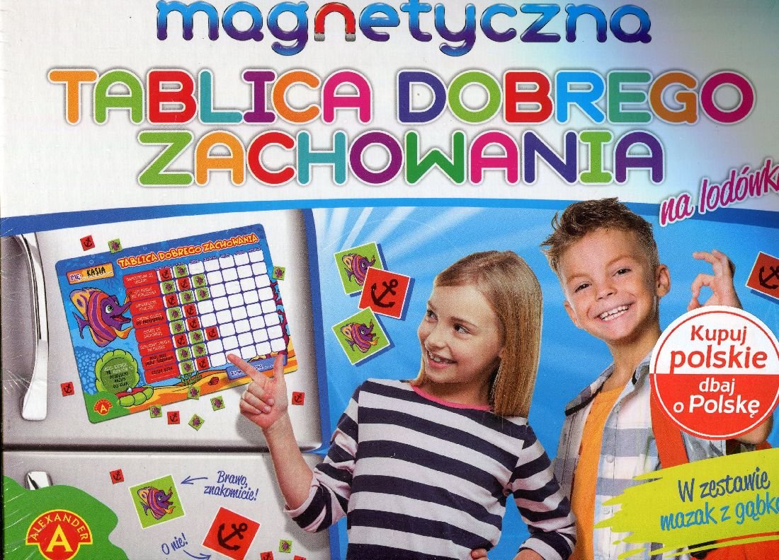 Magnetyczna Tablica Dobrego Zachowania 112 Magnesów Na Lodówkę Alexander