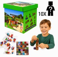Magnetyczne Klocki Budowlane Dla Dzieci 140 el + 10 figurek