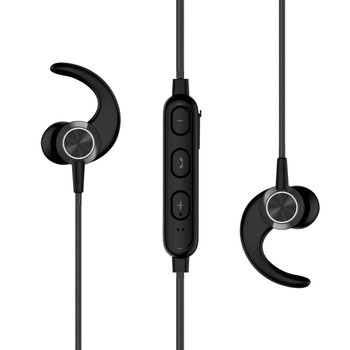 Magnetyczne Sportowe Słuchawki Bluetooth Swissten Active Series - Czarne - SWISSTEN
