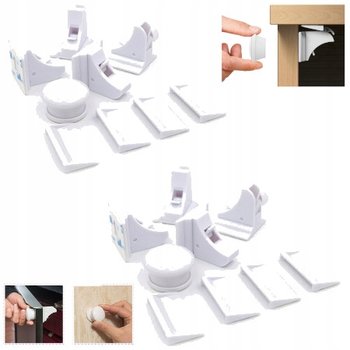 MAGNETYCZNE ZABEZPIECZENIA DO SZAFEK MEBLI SZUFLAD BLOKADA BLOKADY DZIECI