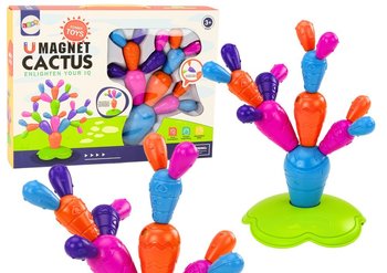 Magnetyczny Kaktus Klocki Konstrukcyjne 16 Elementów - Lean Toys