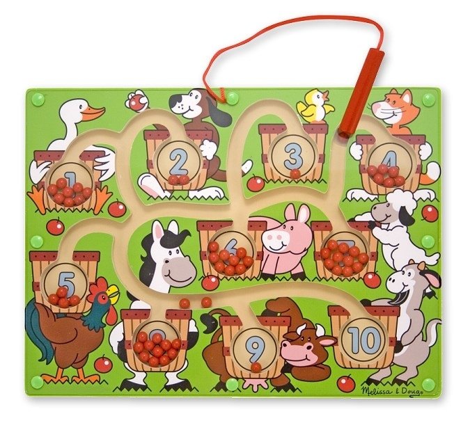 Magnetyczny labirynt, cyfry, Melissa & Doug