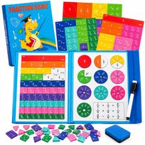Magnetyczny Zestaw do Nauki Ułamków Edukacyjna Pomoc Matematyka dla Dzieci