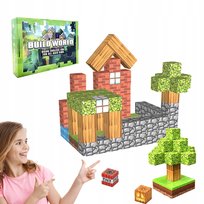 MAGNETYCZNY ZESTAW KLOCKÓW w stylu MINECRAFT 100 SZT - Dzień Dziecka!