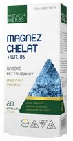 Magnez Chelat + Wit. B6 60 kapsułek MEDICA HERBS Medica Herbs