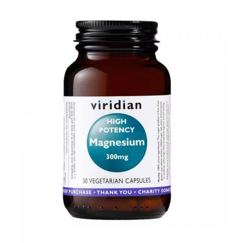 Фото - Вітаміни й мінерали Viridian Nutrition Suplement diety, Magnez łatwo przyswajalny High potency magnesium 300mg 30 