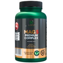 Magnez Mag5 Premium Complex - 5 najlepszych form magnezu - Cytrynian, Diglicynian, Glukonian, Jabłczan, Mleczan - 60 kaps Inna marka