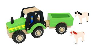 Magni, Drewniany traktor z przyczepką - Magni