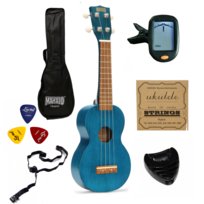 Mahalo MK1TBU Kahiko Series - Ukulele sopranowe z pokrowcem Mahalo