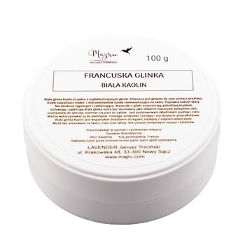 Majru, glinka biała Kaolin, 100 g - Majru