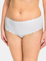 Majtki bawełniane pełne biały L